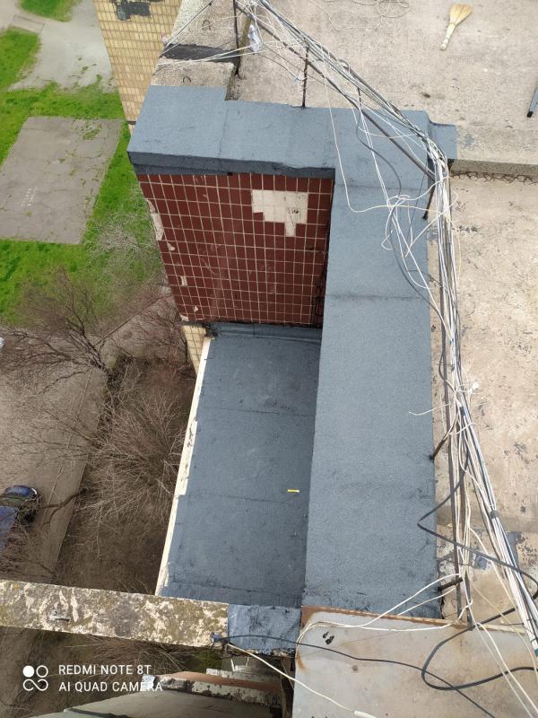 мягкая кровля балкона